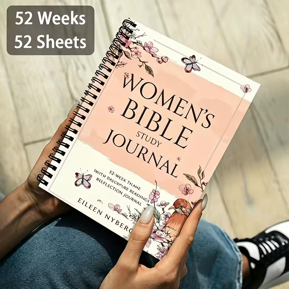 102pcs Christian Women's Bible Study Gift Box – Spiral Notebook, Pens & Scripture Labels