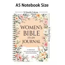 102pcs Christian Women's Bible Study Gift Box – Spiral Notebook, Pens & Scripture Labels